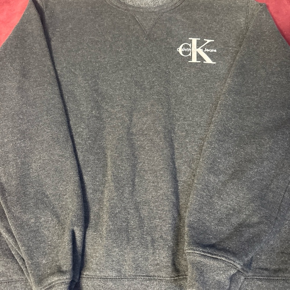 Calvin Klein Jeans Dark Gray Long Sleeve Top